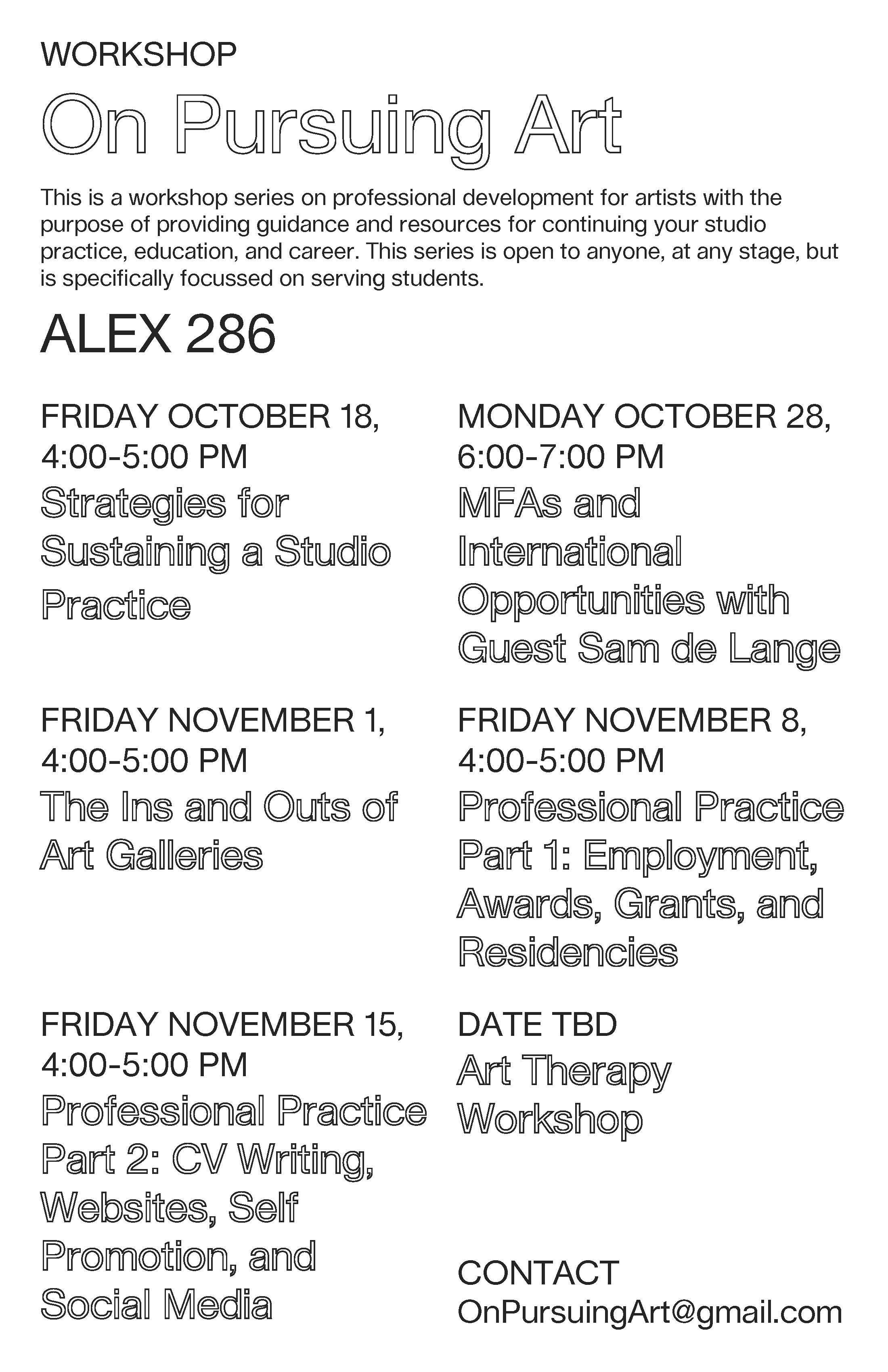 Series On Pursuing Art College of Arts